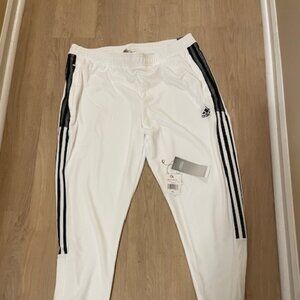 Adidas White w/black trim track pant - XL